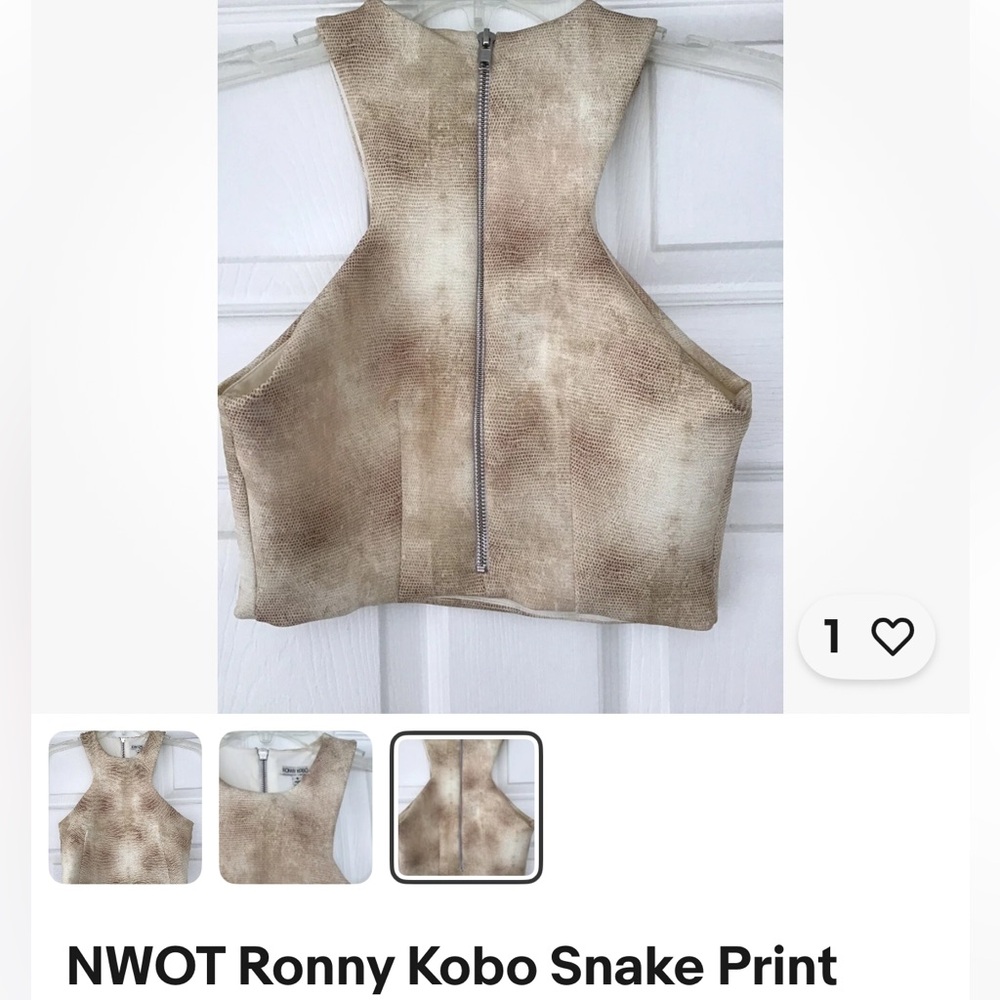 Ronny Kobo Collection Leopard Print Top
